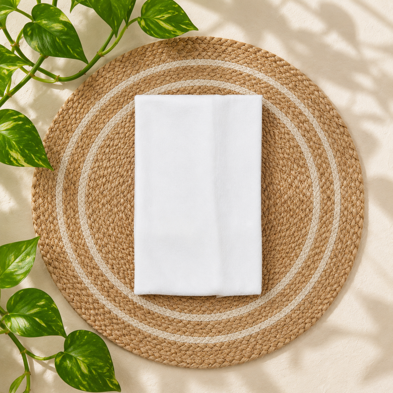 Soft White Terry Bath Towel for Newborn Baby | Ultra Absorbent